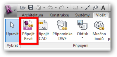 Připojení revitu - Modelu stěnového
